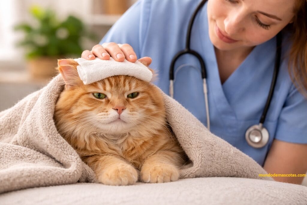 Cómo saber si mi gato tiene fiebre