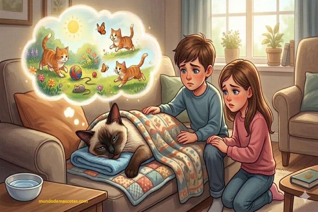 Mi gato tiene el cuerpo caliente