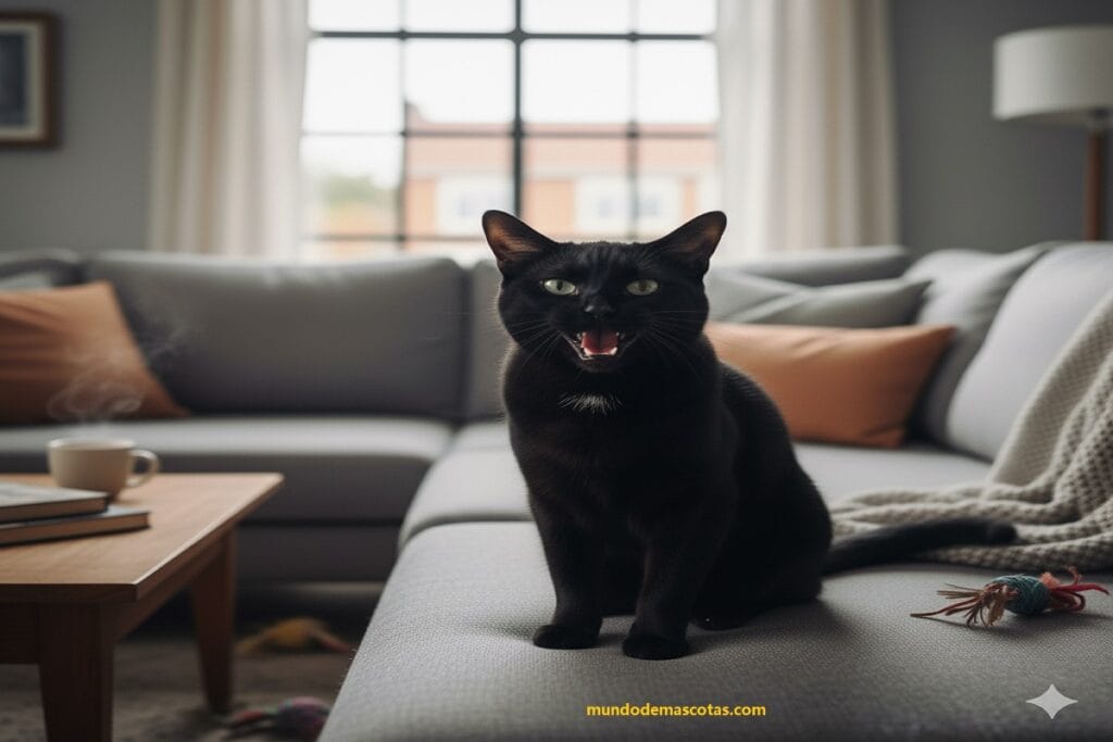 Por qué mi gato llora cuando me baño