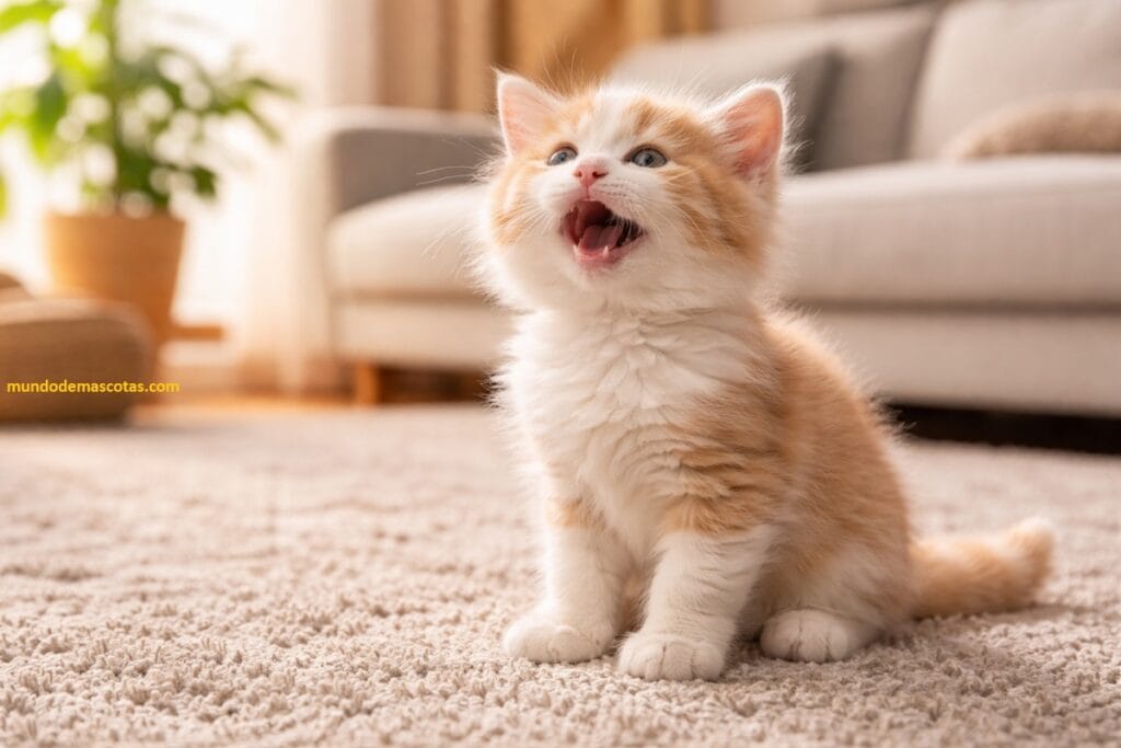 Cómo calmar a un gatito bebé que llora mucho