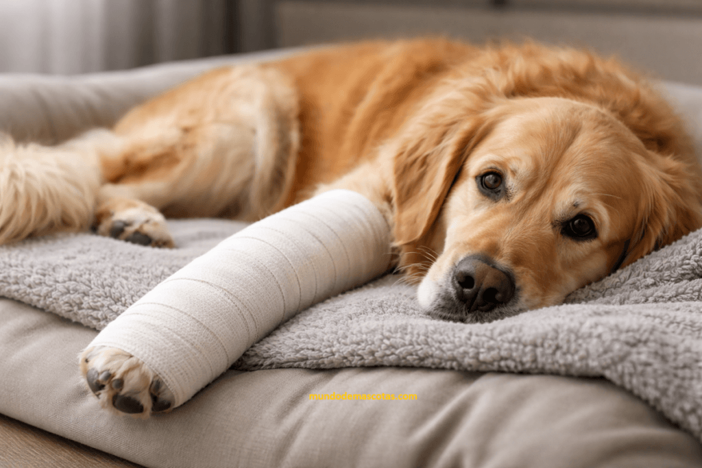 Como curar la pata de un perro quebrada