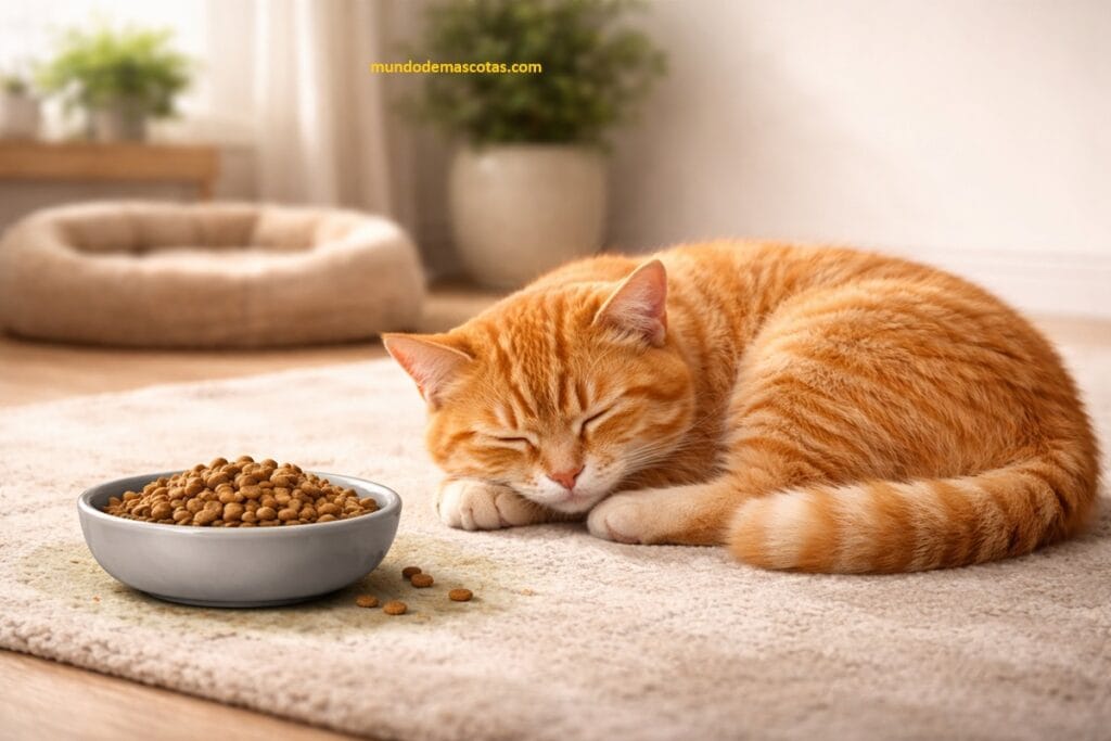 mi gato tiene hambre pero no come