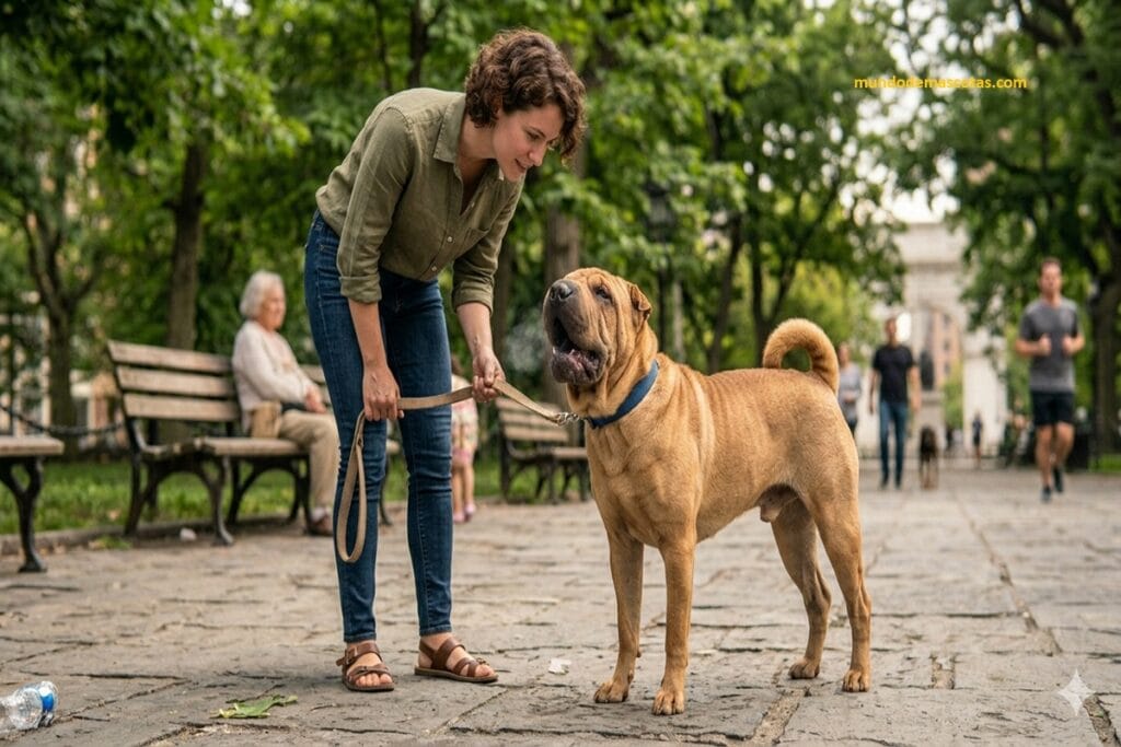 Mi perro no para de ladrar que hago con mi shar pei para calmarlo y recuperar la paz en mi casa
