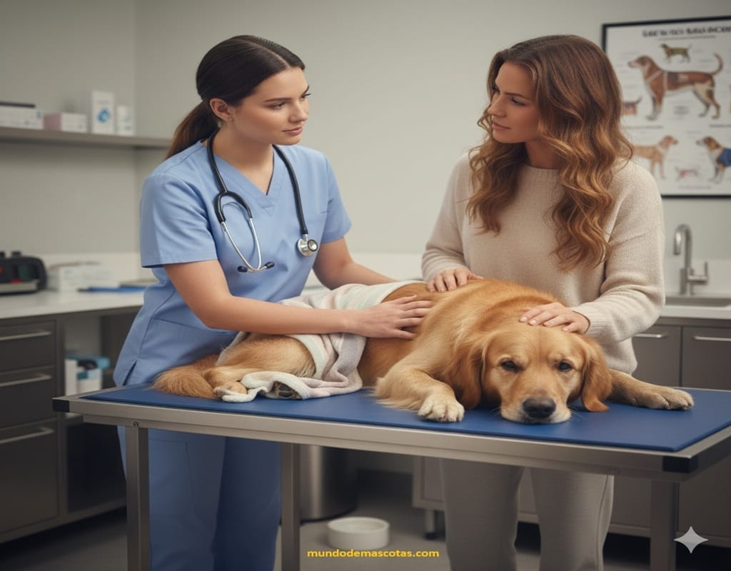 mi perro tiene nauseas y vomita espuma blanca