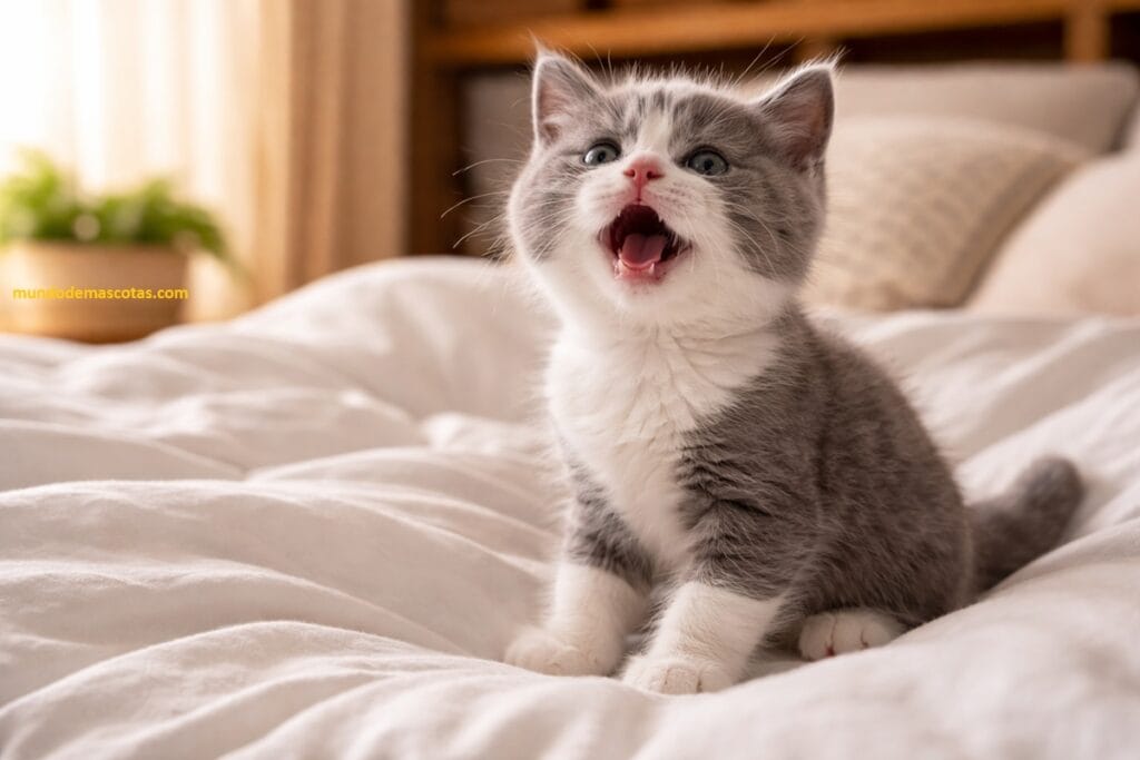 Por qué llora mucho un gatito de 2 meses