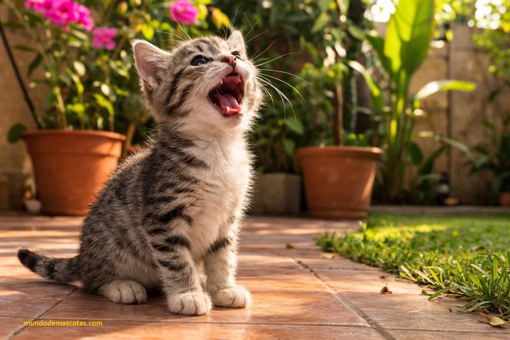 por qué los gatos chiquitos lloran tanto por la noche