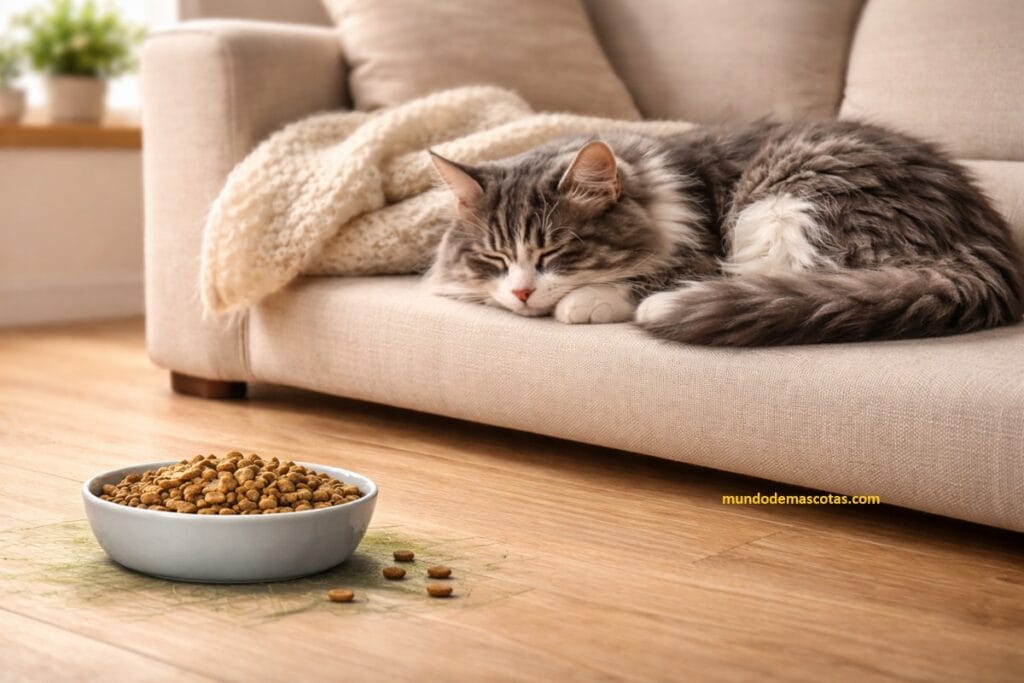 por que mi gato no quiere comer sus croquetas