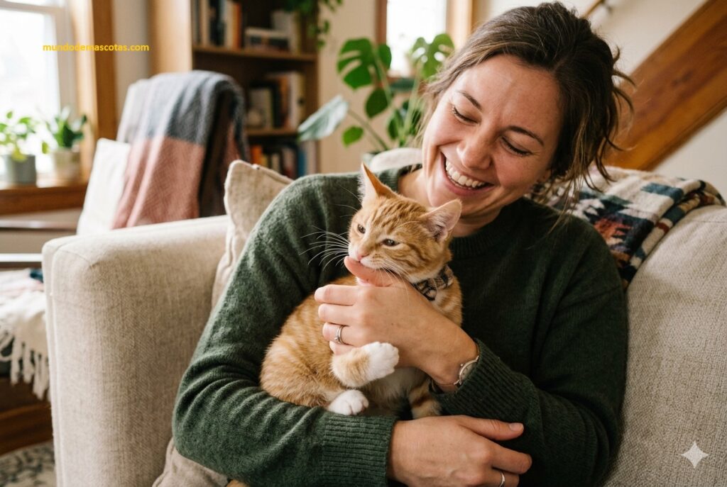 cómo saber si mi gato me muerde por cariño o enfado cuando esta en el sofá junto a su dueña que lo ama