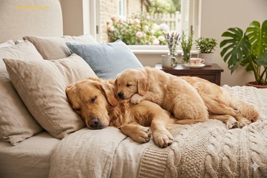 cómo saber cuántos cachorros tendrá mi perra que esta durmiendo en la cama con un can