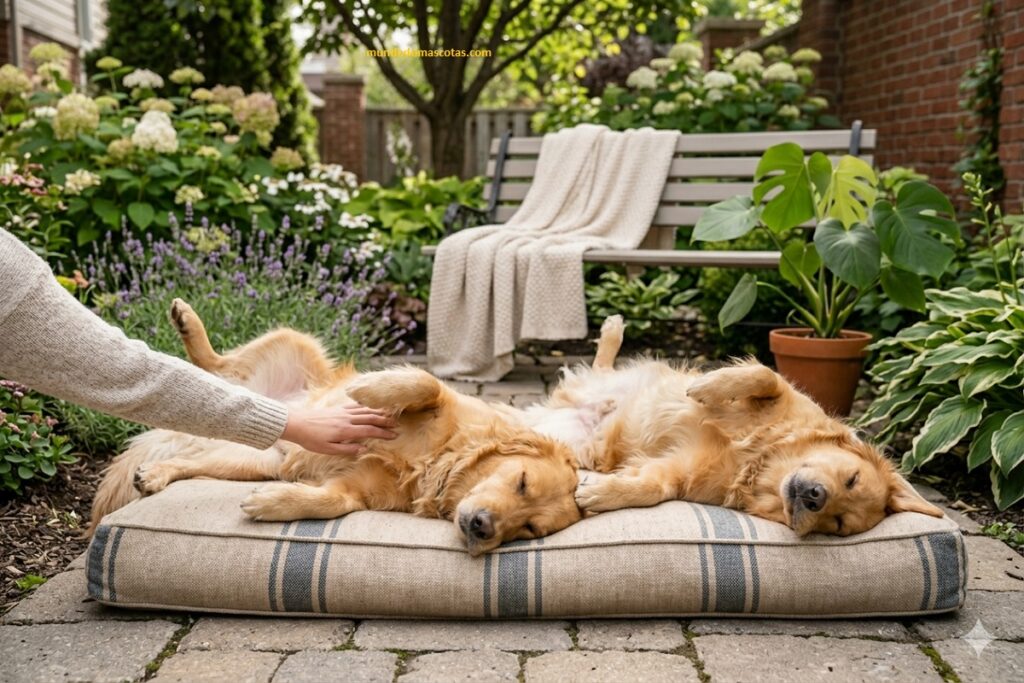 posiciones de los perros al dormir y su significado cuando no se paran y quieren seguir descansando